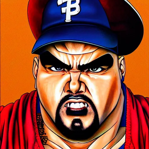 Image similar to ultra realistic portrait painting of big pun, art by akira toriyama, 4 k, dragon ball artstyle, cel shaded, highly detailed, epic lighting