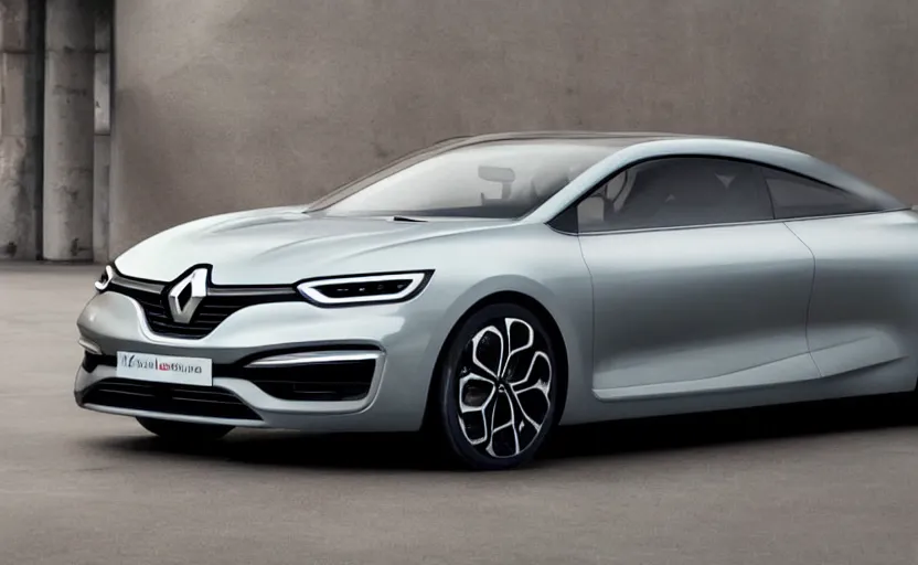 Image similar to renault coupe from 2 0 2 0, viewed from far