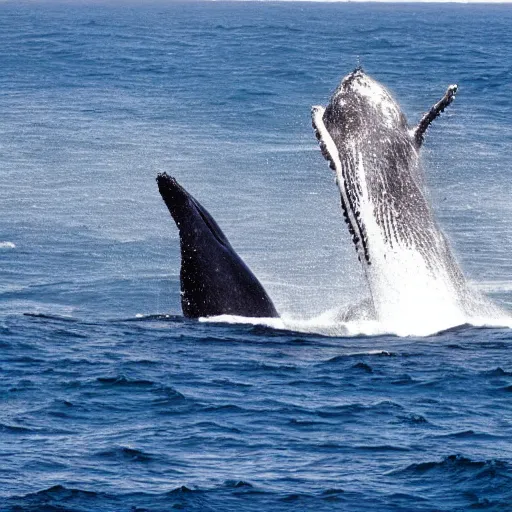 Prompt: whale blowhole close up, highly detailed photo