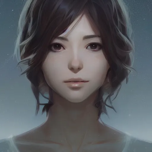 Prompt: a portrait of woman - kun, shiny, intricate, tone mapped, ambient lighting, highly detailed, digital painting, artstation, concept art, 4 k, god rays, stunning beautiful, glowing eyes, sharp focus, by makoto shinkai and akihiko yoshida and hidari and wlop