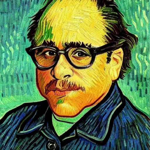 Image similar to Danny Devito painting byVincent-Van-Gogh