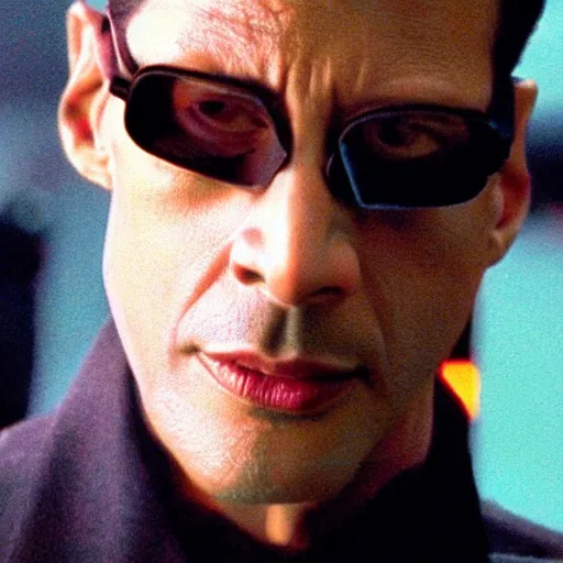 Image similar to jeff goldblum in the matrix