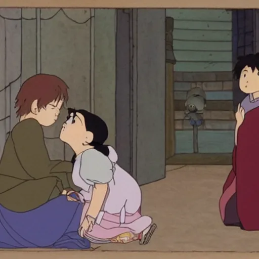 Image similar to parable of the prodigal son, studio ghibli