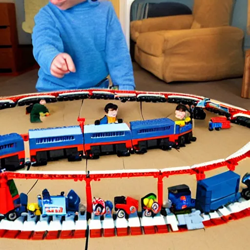 Image similar to lego train