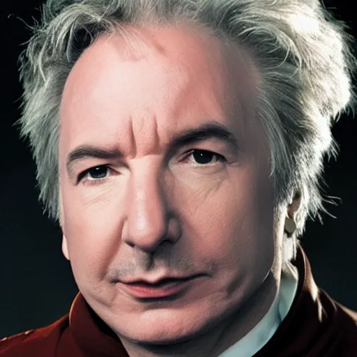 Prompt: Alan Rickman as a Cosmonaut from the Year 2300