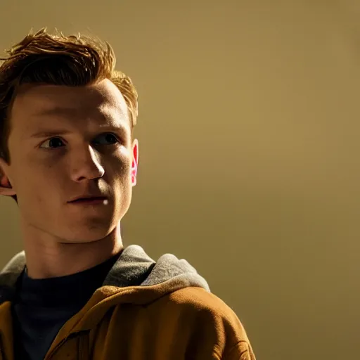 Image similar to Tom Holland as Jesse Pinkman, HD, photorealistic, cinematic lighting