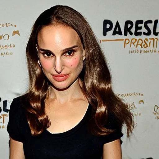 Prompt: natalie portman with pesto sauce on her face