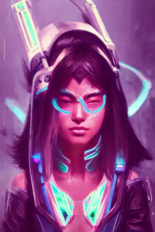 Image similar to akali from league of legends, cyberpunk futuristic neon. wearing ninja face mask decorated with traditional japanese ornaments by ismail inceoglu dragan bibin hans thoma greg rutkowski alexandros pyromallis nekro rene maritte illustrated, perfect face, fine details, realistic shaded, fine - face, pretty face, masterpiece