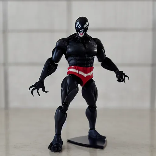 Image similar to a venom trump action figure by Hasbro