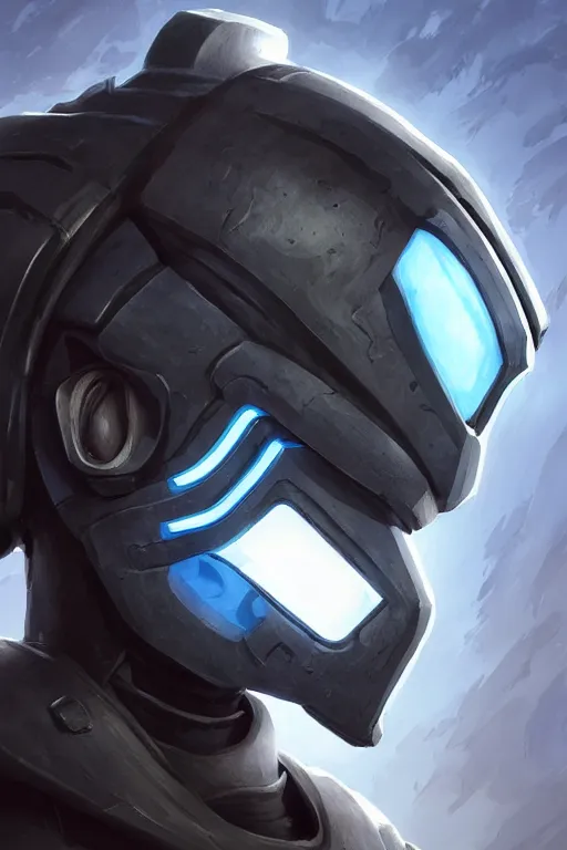 Image similar to epic mask helmet robot ninja portrait stylized as fornite style game design fanart by concept artist gervasio canda, behance hd by jesper ejsing, by rhads, makoto shinkai and lois van baarle, ilya kuvshinov, rossdraws global illumination radiating a glowing aura global illumination ray tracing hdr render in unreal engine 5