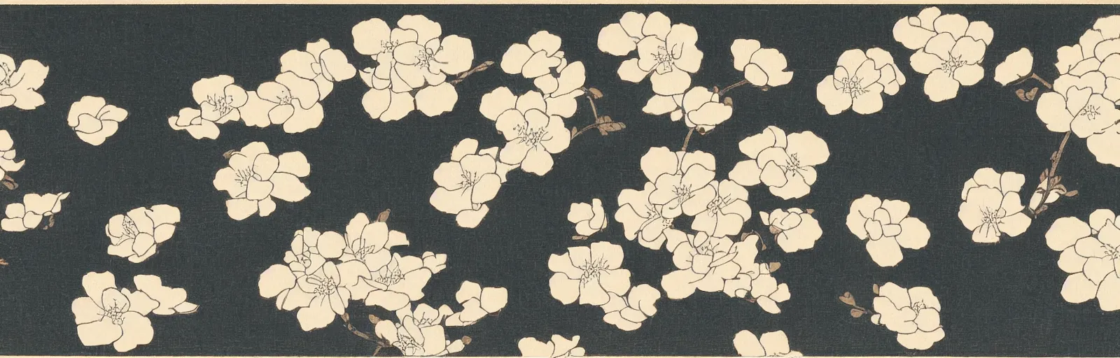 Image similar to japanese woodblock of flowers, by ohara koson