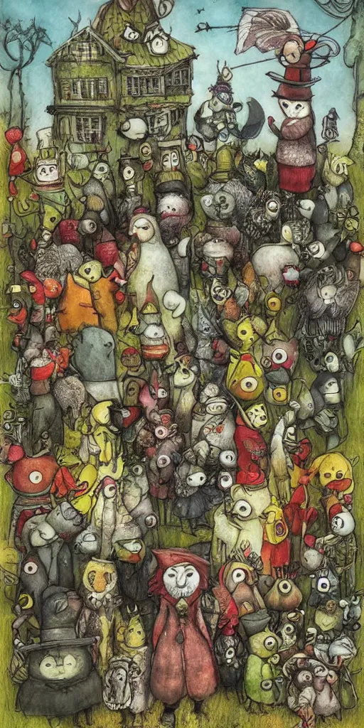 Image similar to a thanksgiving parade by alexander jansson