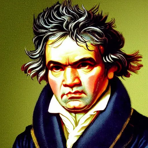 Prompt: beethoven ode to joy visual representation