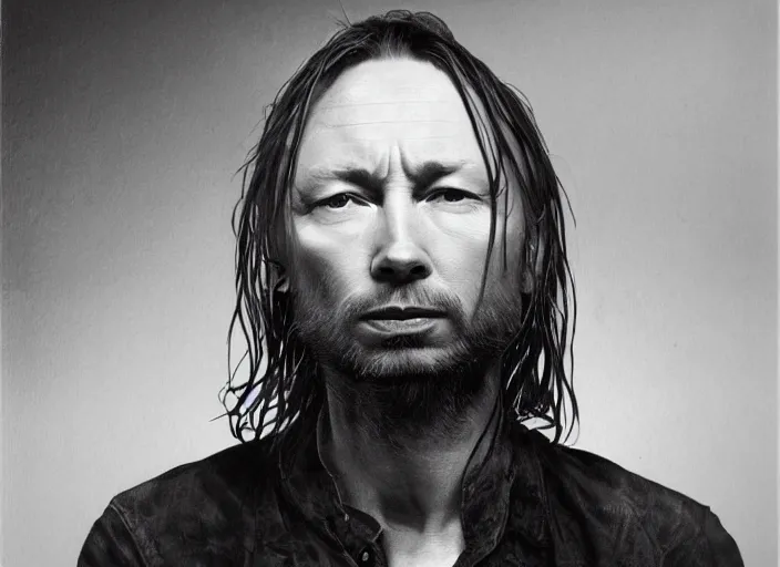 Image similar to beautiful photographs of prints of thom yorke picture on a table, hyper realistic, variations of thom yorke, ( forest ), high quality photographs, various mixed styles, intricate details, diverse colors, deep emotional impact