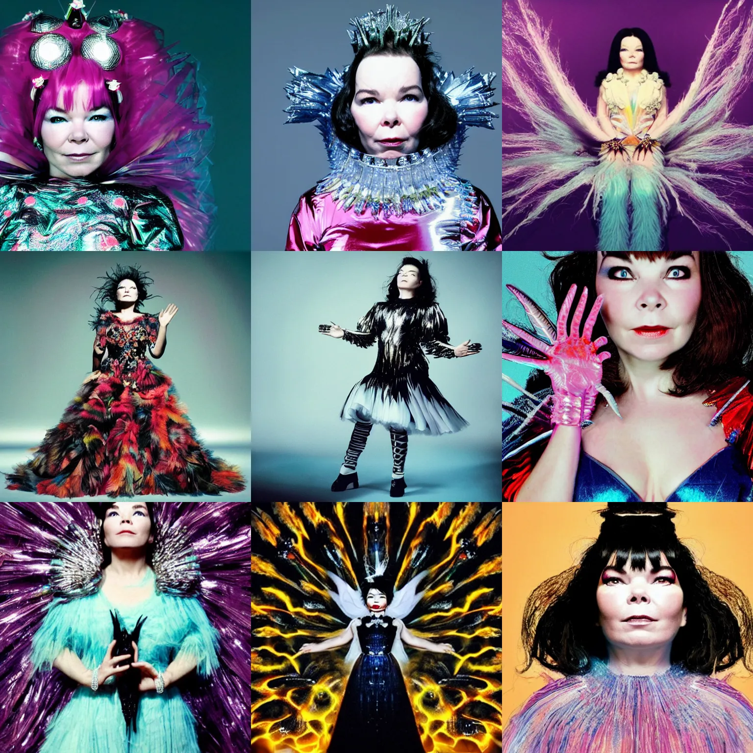 Prompt: bjork is the queen of the universe