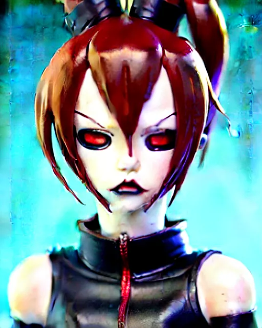 Prompt: portrait Anime as black-red harley-quinn girl cute-fine-face, brown-red-hair pretty face, realistic shaded Perfect face, fine details. Anime. harlequin suit realistic shaded lighting by Ilya Kuvshinov katsuhiro otomo ghost-in-the-shell, magali villeneuve, artgerm, rutkowski, WLOP Jeremy Lipkin and Giuseppe Dangelico Pino and Michael Garmash and Rob Rey