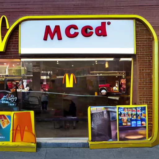 Prompt: vinly record of mcdonalds