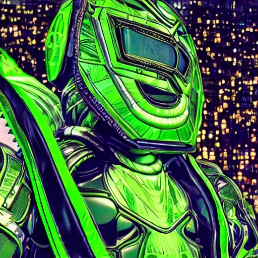 Prompt: love, diverse green cybersuits, from behind, connection rituals, wide wide angle, vivid, elaborate, highly detailed, beautiful lighting