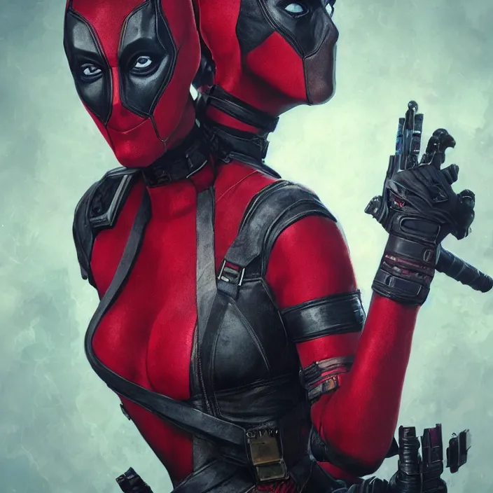 charlize theron as lady deadpool. intricate abstract. | Stable ...