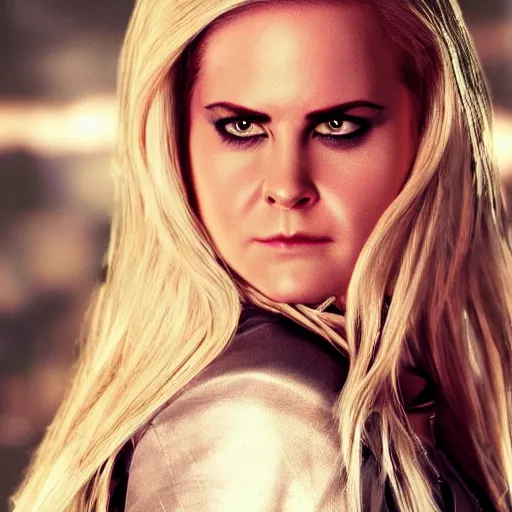 Image similar to ultra realistic evil emma swan