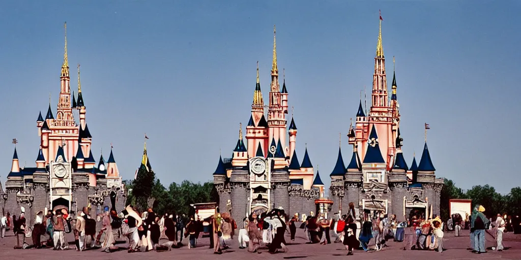 Prompt: soviet - era disney world