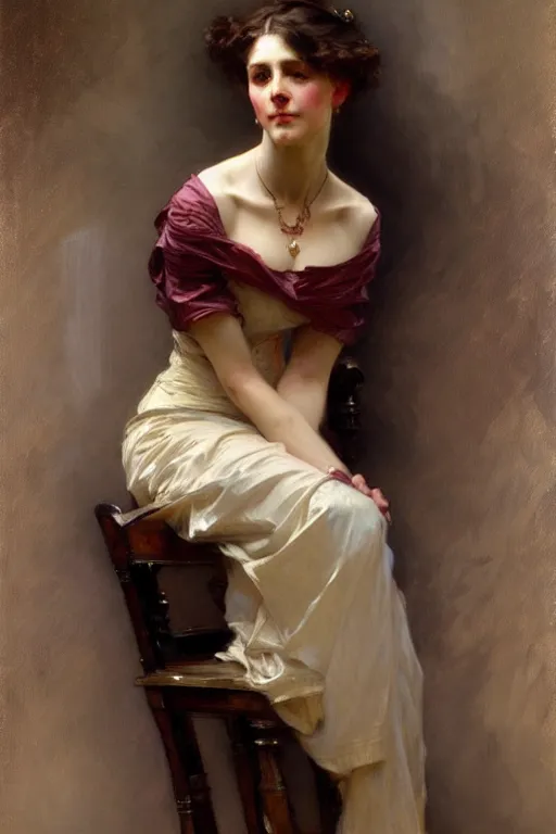 Prompt: victorian lady, painting by daniel gerhartz, alphonse mucha, bouguereau, detailed art, artstation