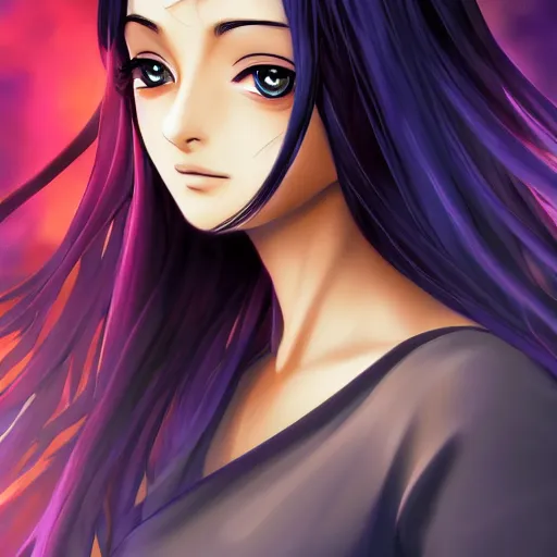Image similar to beautiful anime cute teen girl resembling Aishwarya Rai, Indian natural beauty expressive pose, art by mark brooks, but as a real life photograph, HDR photorealism, cinematic lighting, 8k ultra high definition