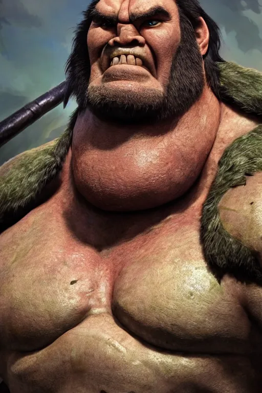 Image similar to upper body portrait of a heavily armoured hulking herculean chiseled john candy as a fantasy barbarian pirate orc ork, sunrays, cinematic lighting, photorealistic, octane render, 8 k, depth of field, 3 d, art by artgerm and greg rutkowski and alphonse mucha and uang guangjian and gil elvgren and sachin ten