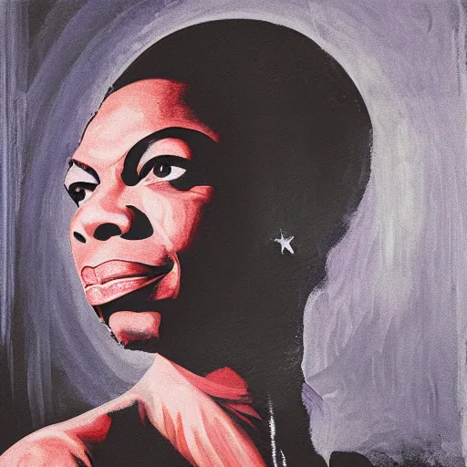 Image similar to portrait nina simone by petros afshar, hyper real, leng jun and singer sargent