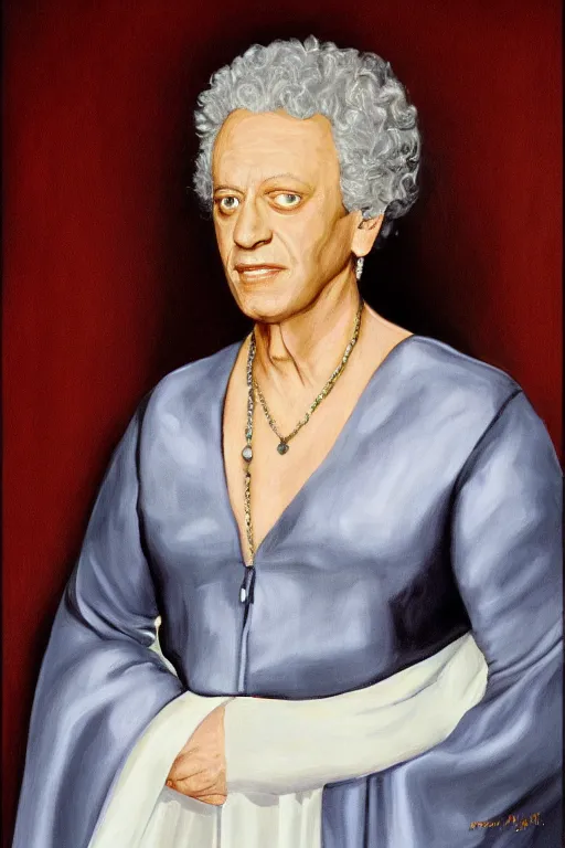 Prompt: Newman from Seinfeld in an Elizabeth portrait, highly detailed,