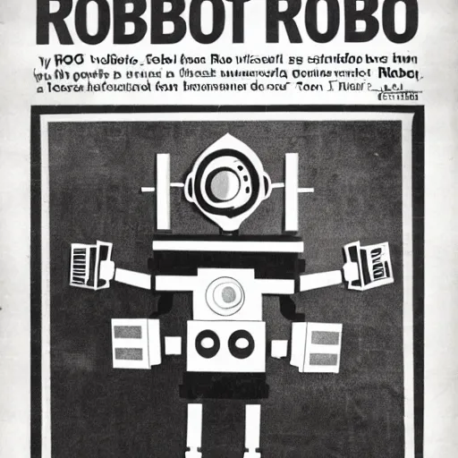 Prompt: Advert for RobCo robots