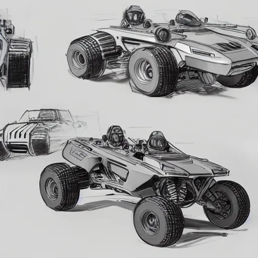 Image similar to concept art blueprint halo new atv vehicles by syd mead