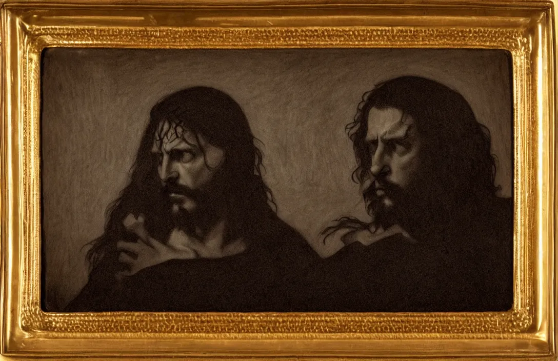 Image similar to a powerful focal point with an ambient background. perfectly shaped bowl sense of time suspended the precision of drawing makes the final effect that of a shallow relief sculpture intact flawless ambrotype from 4 k criterion collection remastered cinematography gory horror film, ominous lighting, evil theme wow photo realistic postprocessing value contrast is used to focus our attention on the subject gustave courbet and french realism