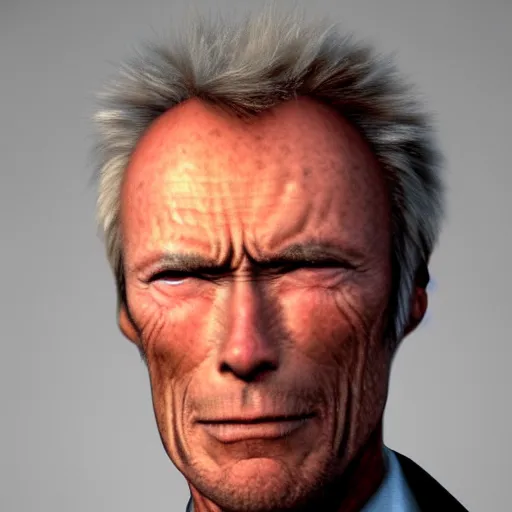 Image similar to clint eastwood god perfect face coherent by kezie demessance