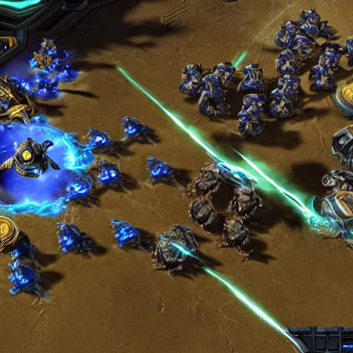 Image similar to a screenshot from a starcraft 2 expansion