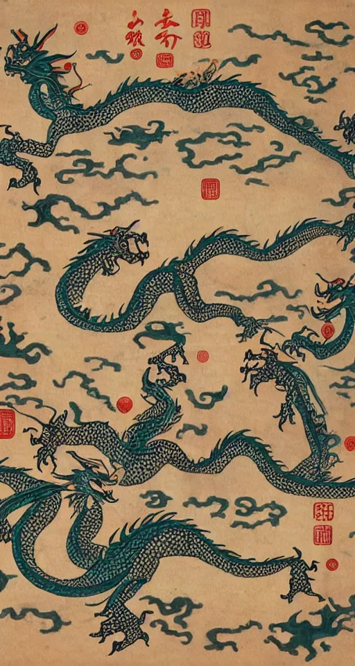 Image similar to dragon has nine sons in china