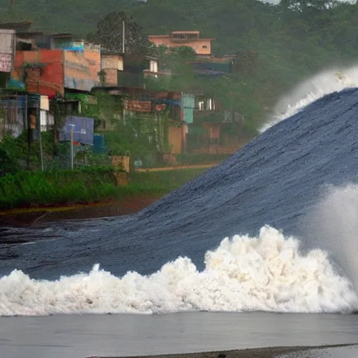 Prompt: Tsunami in Jharsuguda