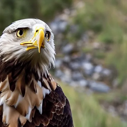 Image similar to Tragedy in a family of dwarfs - an eagle grabbed a baby and throws it down a mountain, a photo by the National Geographic team awarded the Comedy Wildlife Photography Awards 2019