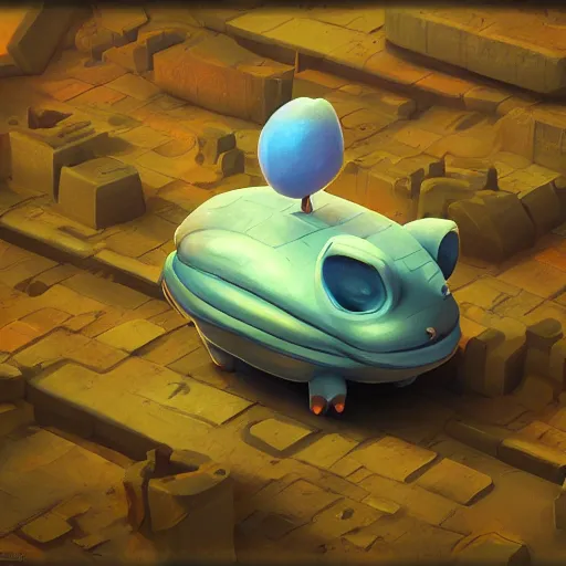 Image similar to Isometric 3D Fantasy Cute and adorable alien piggy spacecraft, Smooth 3D Illustration, soft render, Servando Lupini, Daniil Kudriavtsev, handpaint texture, Blender, 3DCoat