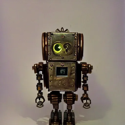 Image similar to art deco steampunk Robot