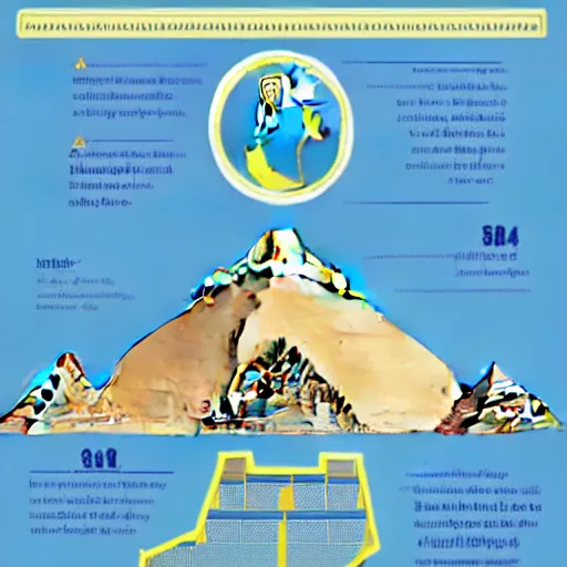 Image similar to infographic blueprints step by step guide how to build pyramids of egypt