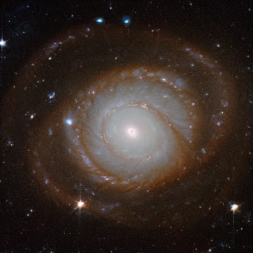 Prompt: NASA hubble imagery full resolution spiral ring Galaxy