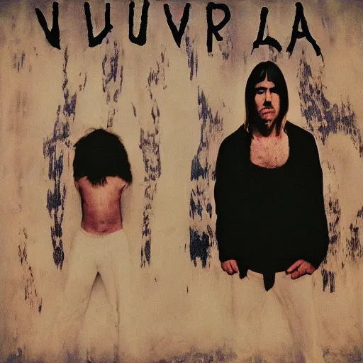 Prompt: nirvana lost album cover