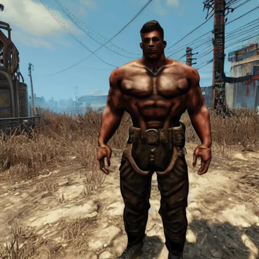 Prompt: “ buff guy in fallout 4 ”
