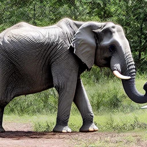 Image similar to photo of an elephant getting a pcr covid 1 9 test