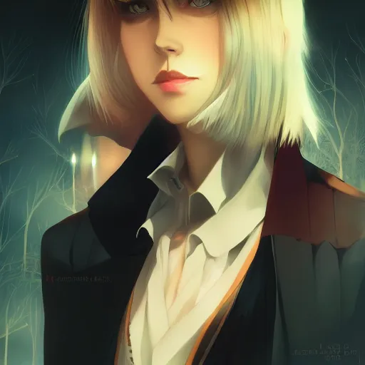 Prompt: Anne Rice as Lestat de Lioncourt, ambient lighting, 4k, anime key visual, lois van baarle, ilya kuvshinov, rossdraws, artstation