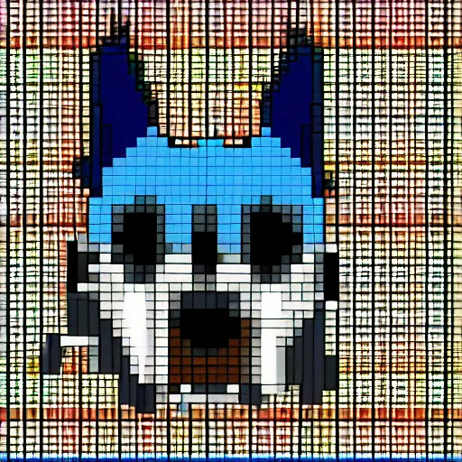 Prompt: pixel art for a dog