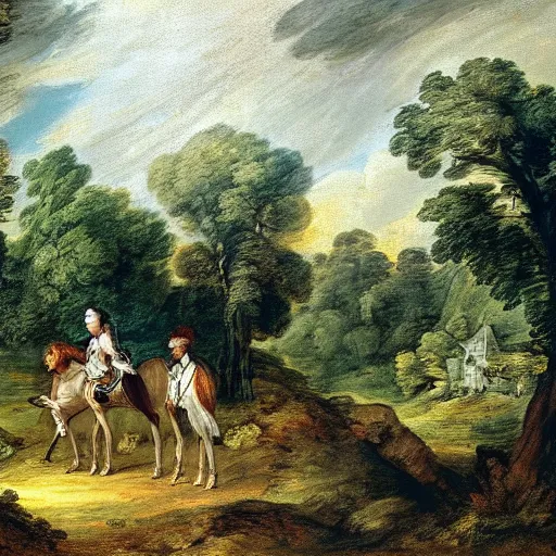 Prompt: thomas gainsborough painting