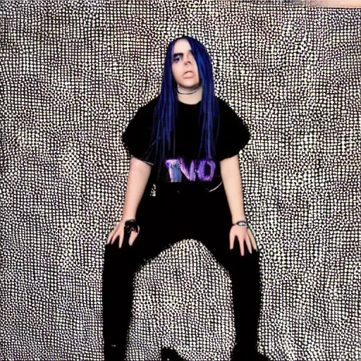 Prompt: billie eilish having Trypophobia