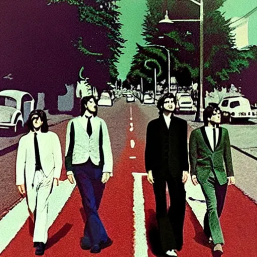 Image similar to a new album cover by the Beatles, cover art